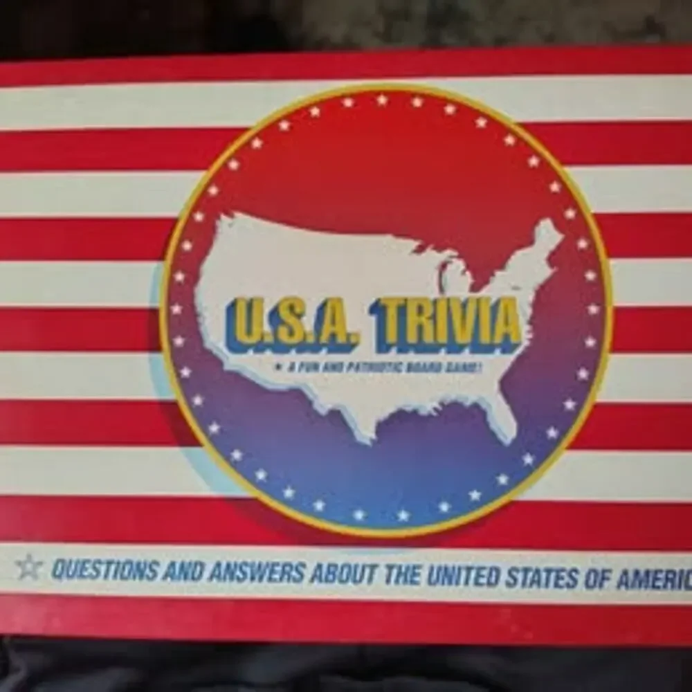 1989 U.S.A. Trivia Board Game – Complete, Like New, Appears